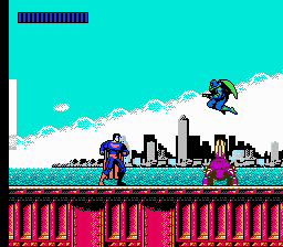 Superman title screen for NES